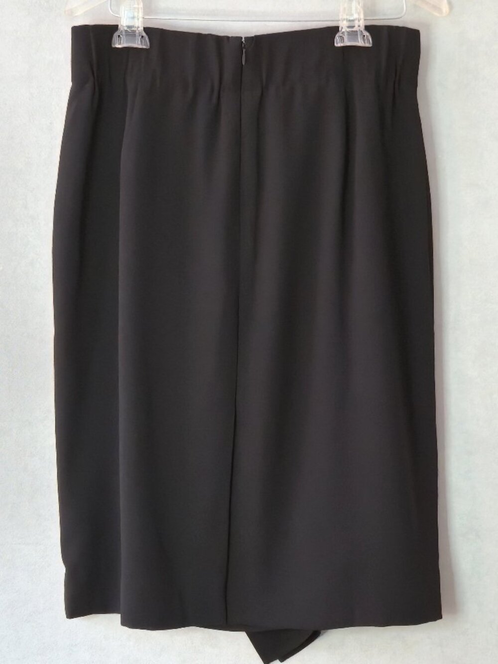 J. Crew Ruffle Pencil Skirt in 365 crepe | Black | Size 10 - Picture 3 of 9